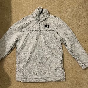 Sherpa jacket. Very soft. Tried on but never worn.